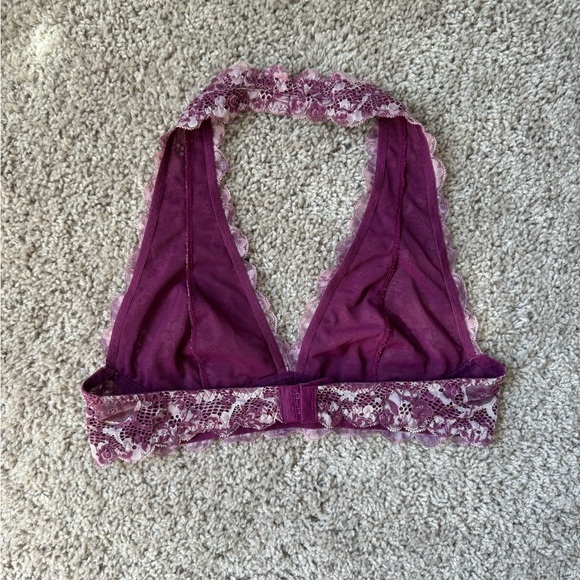Free People Galloon Lace Halter Bra Size Small - Picture 3 of 5
